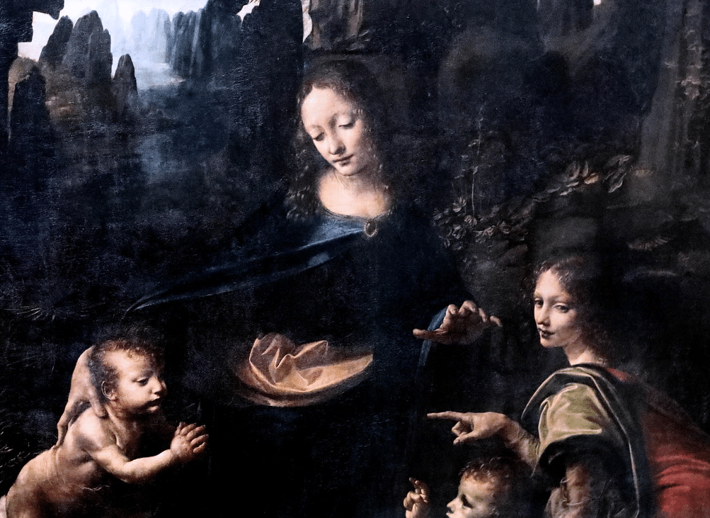 Madonna of the Rocks by Leonardo da Vinci, 1483-1486