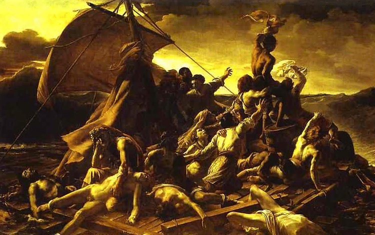 The Medusa Raft by Théodore Géricault, 1818-1819