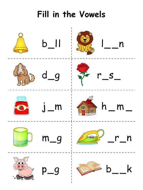 Fill in the Missing Vowel