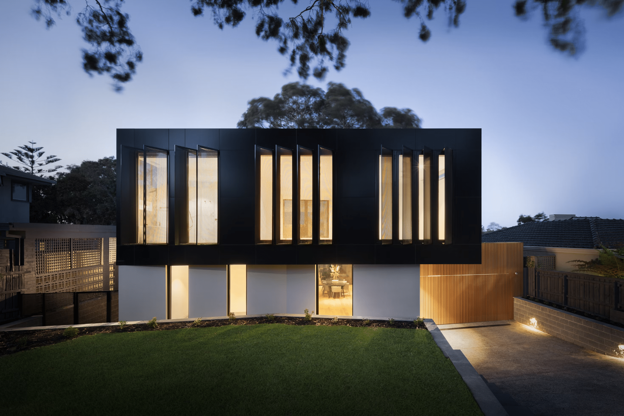 Exterior of a contemporary house