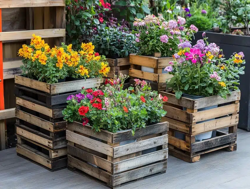 Box-Style Pallet Planters