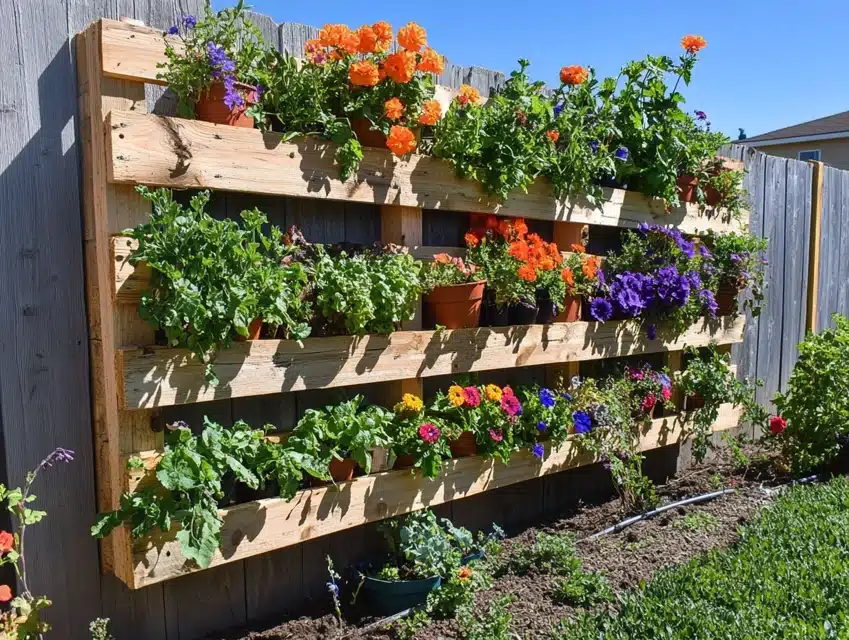 Fence-Mounted Garden System