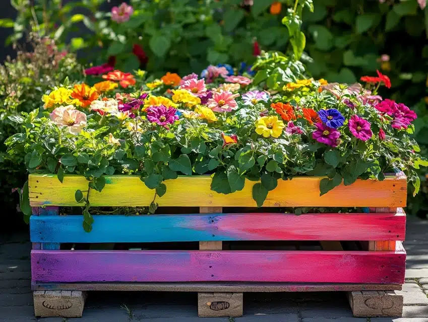 Painted Garden Feature