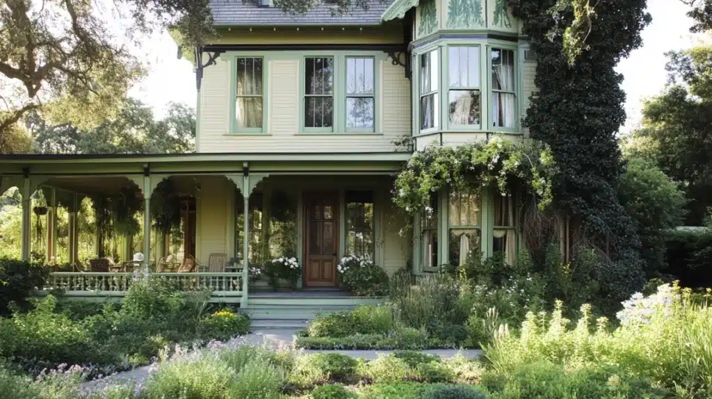 Using Sage Green Trim on Exteriors