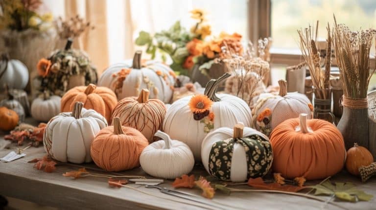 DIY Guides for Sew and Glue Fabric Pumpkins