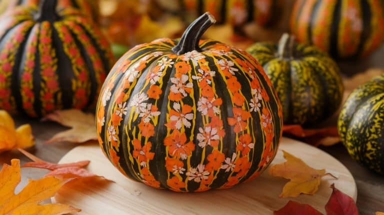 DIY Pressed Flower Pumpkins Under Budget