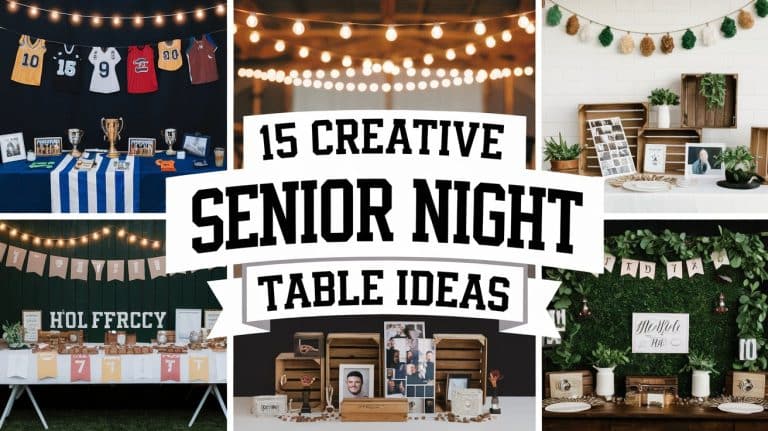 Creative Senior Night Table Ideas