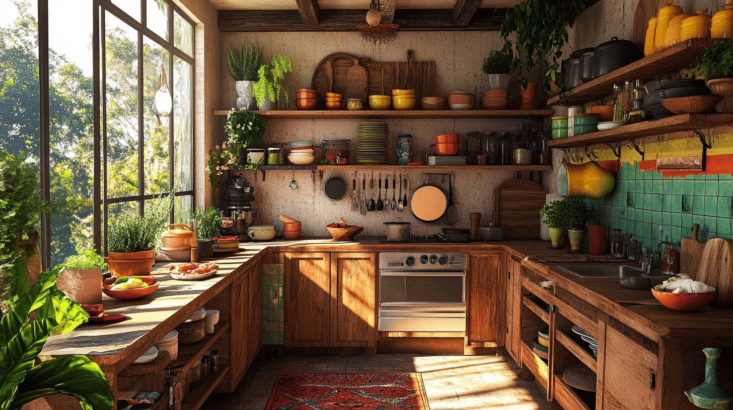 Open Wooden Shelving