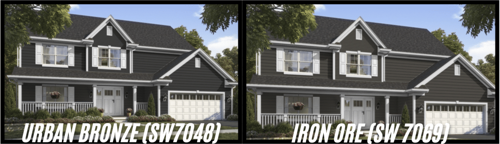 Urbane Bronze and Iron Ore Side-by-Side Comparison