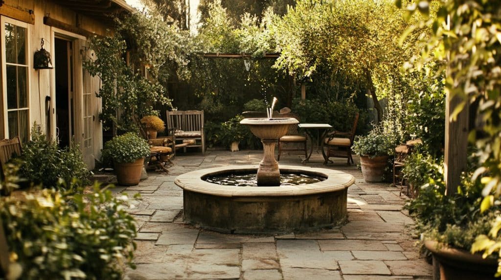 Water Feature With Stone Elements
