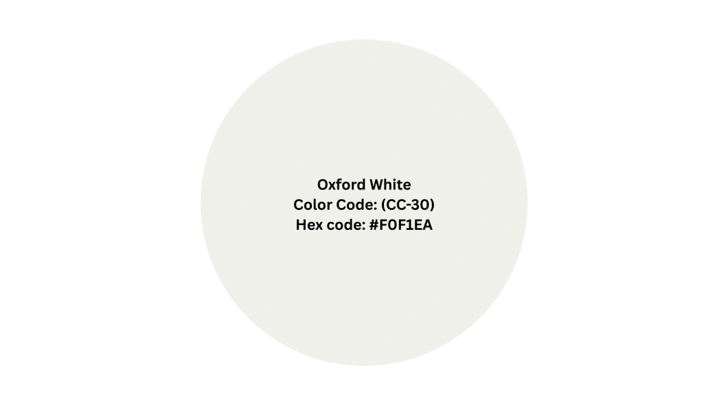 What Color Is Oxford White