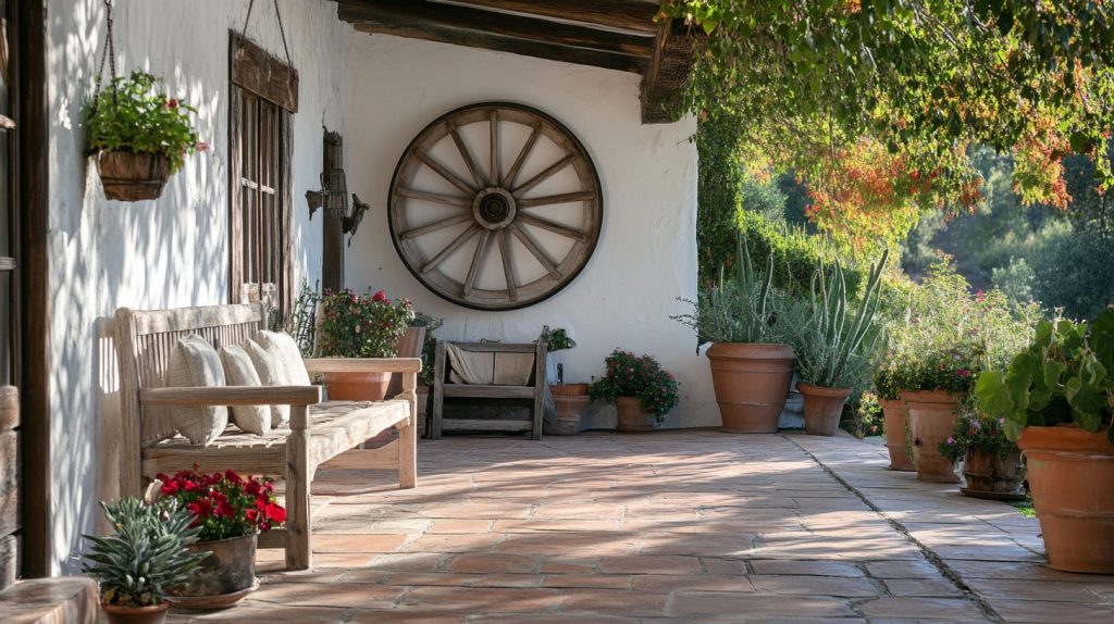 Wooden Wheel Decor For The Wall