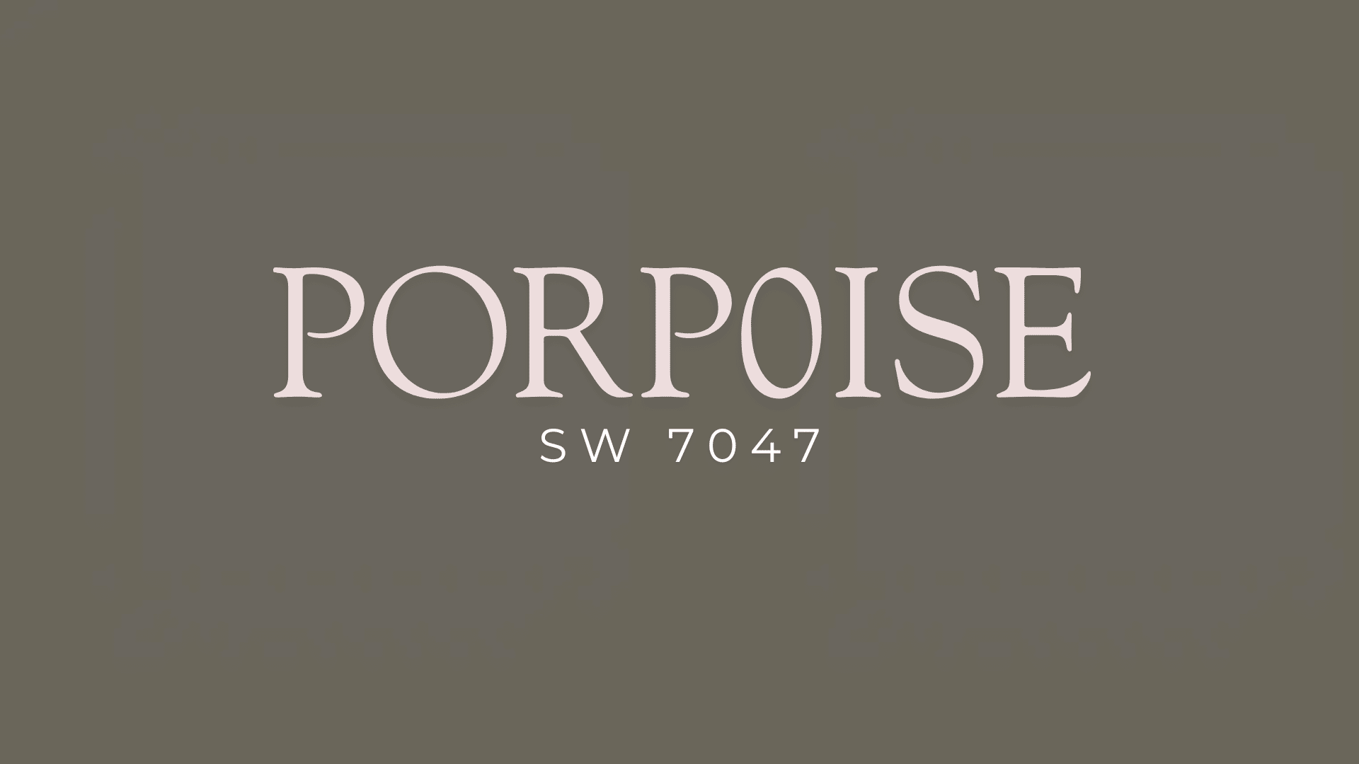 Transform Your Space with Sherwin Williams Porpoise