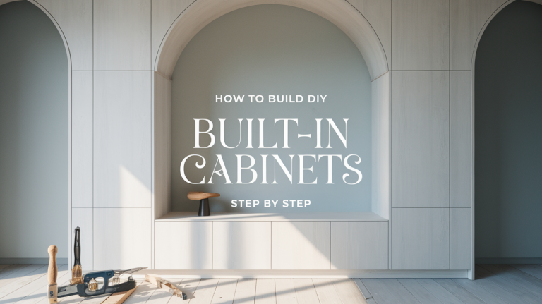 How to Build DIY Built-In Cabinets Step by Step