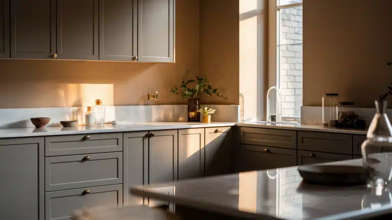 How to Style Dark Beige Kitchen Cabinets Like a Pro