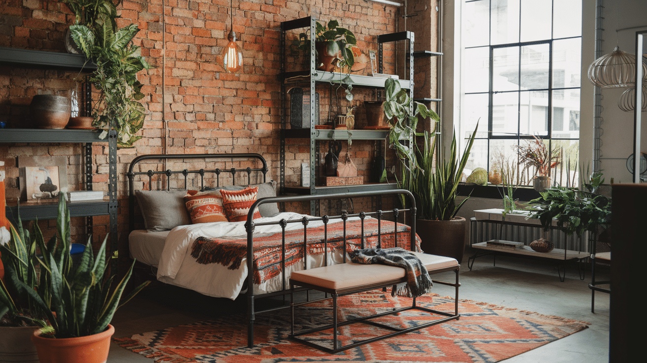 Inspiring Industrial Boho Room Ideas
