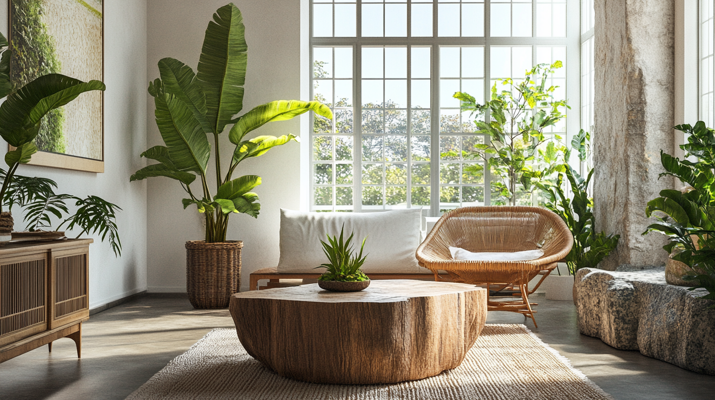 biophilic living room