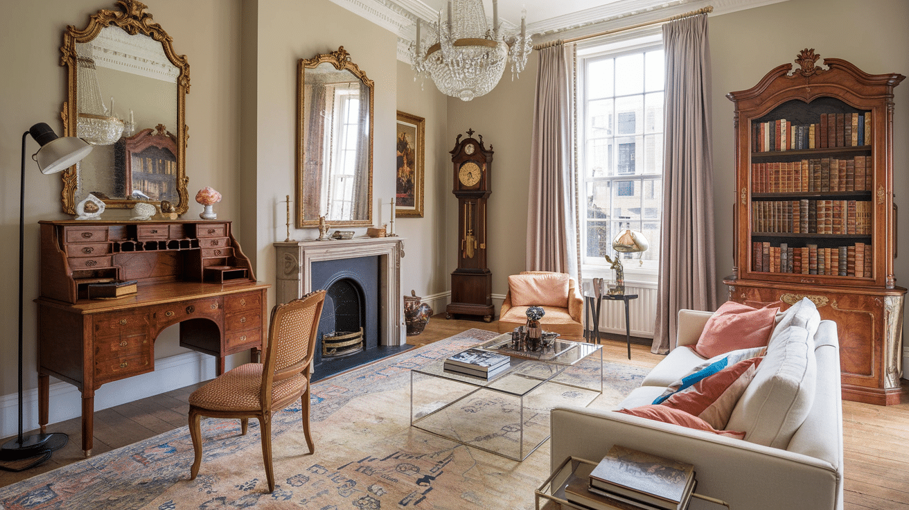 decorating with antiques