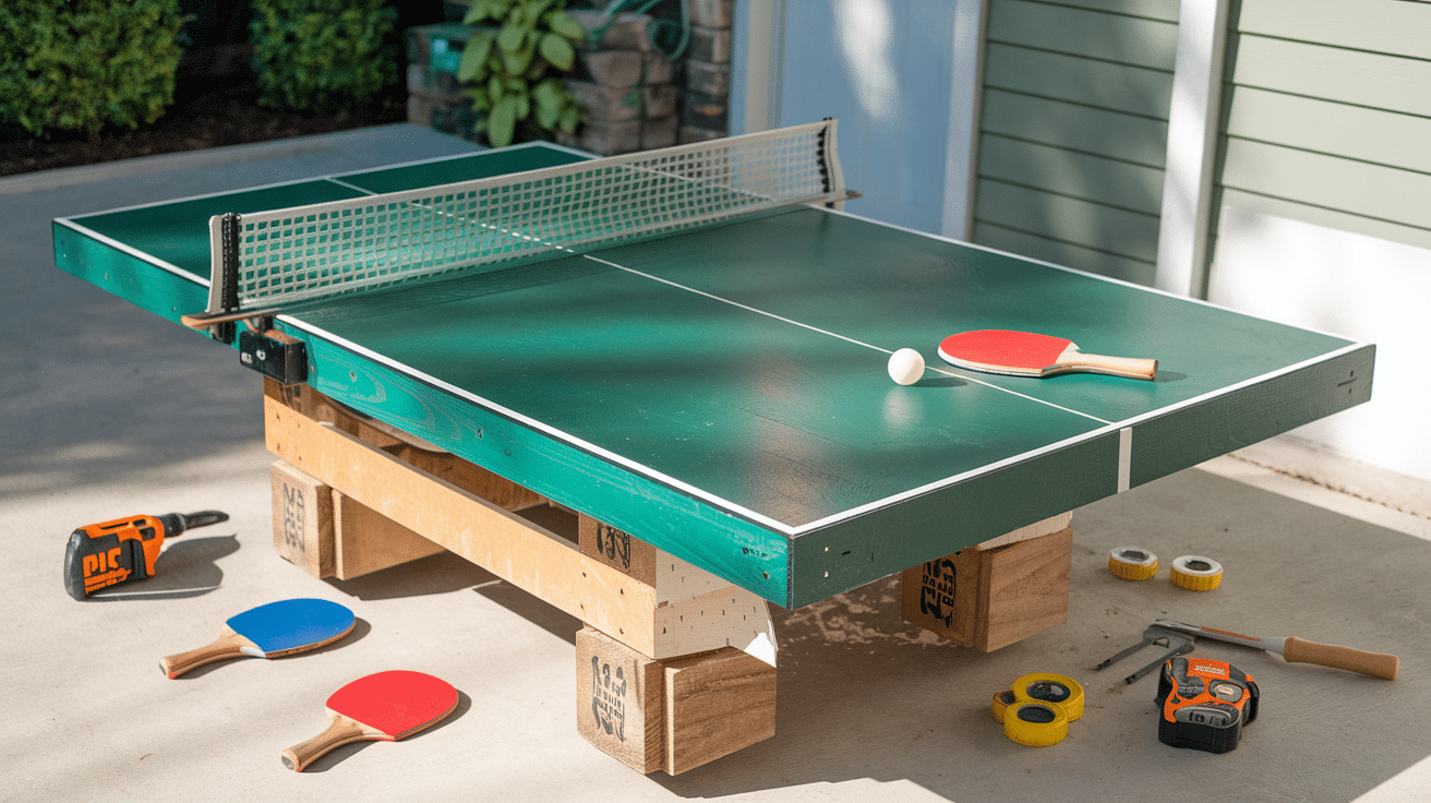 diy ping pong table