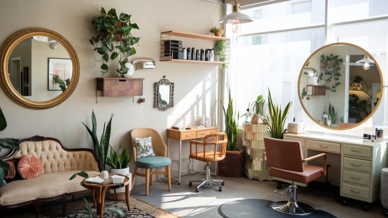 low budget beauty salon interior design