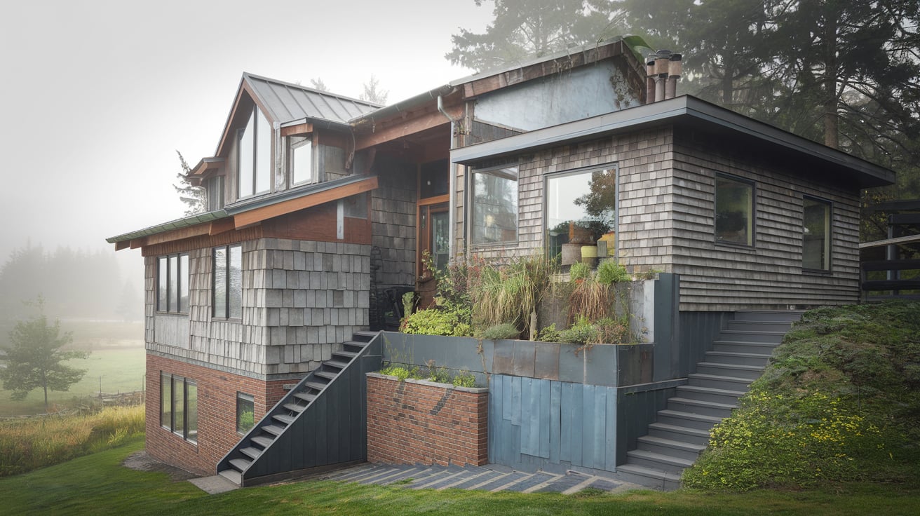 split level siding ideas