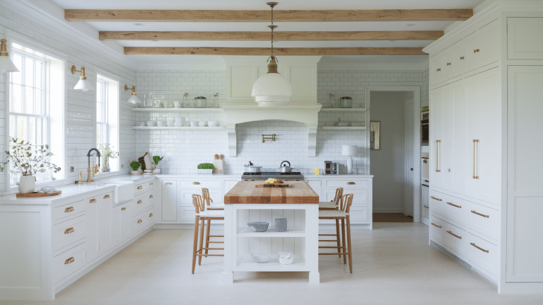 timeless white kitchen