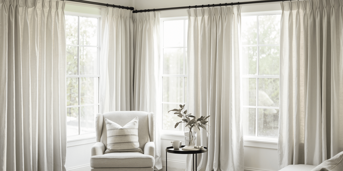 DIY Pinch Pleat Curtains