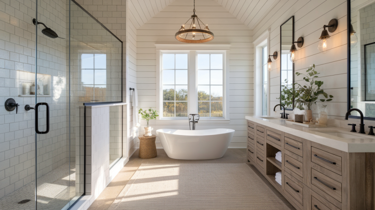 Modern Farmhouse Master Bathroom Ideas You’ll Love
