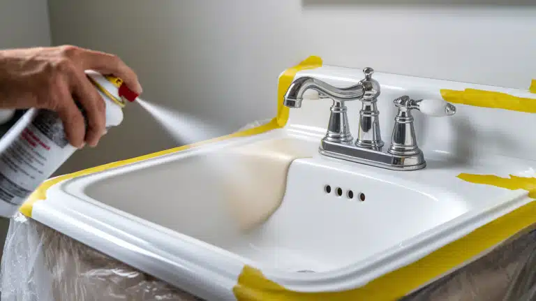 Paint Your Bathroom Sink in Just One Day