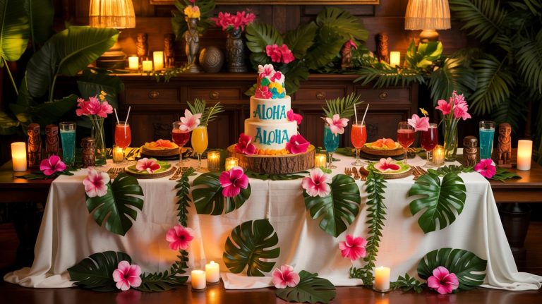 classy hawaiian theme party