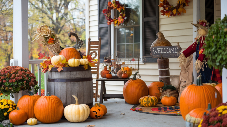 farmhouse fall porch decor