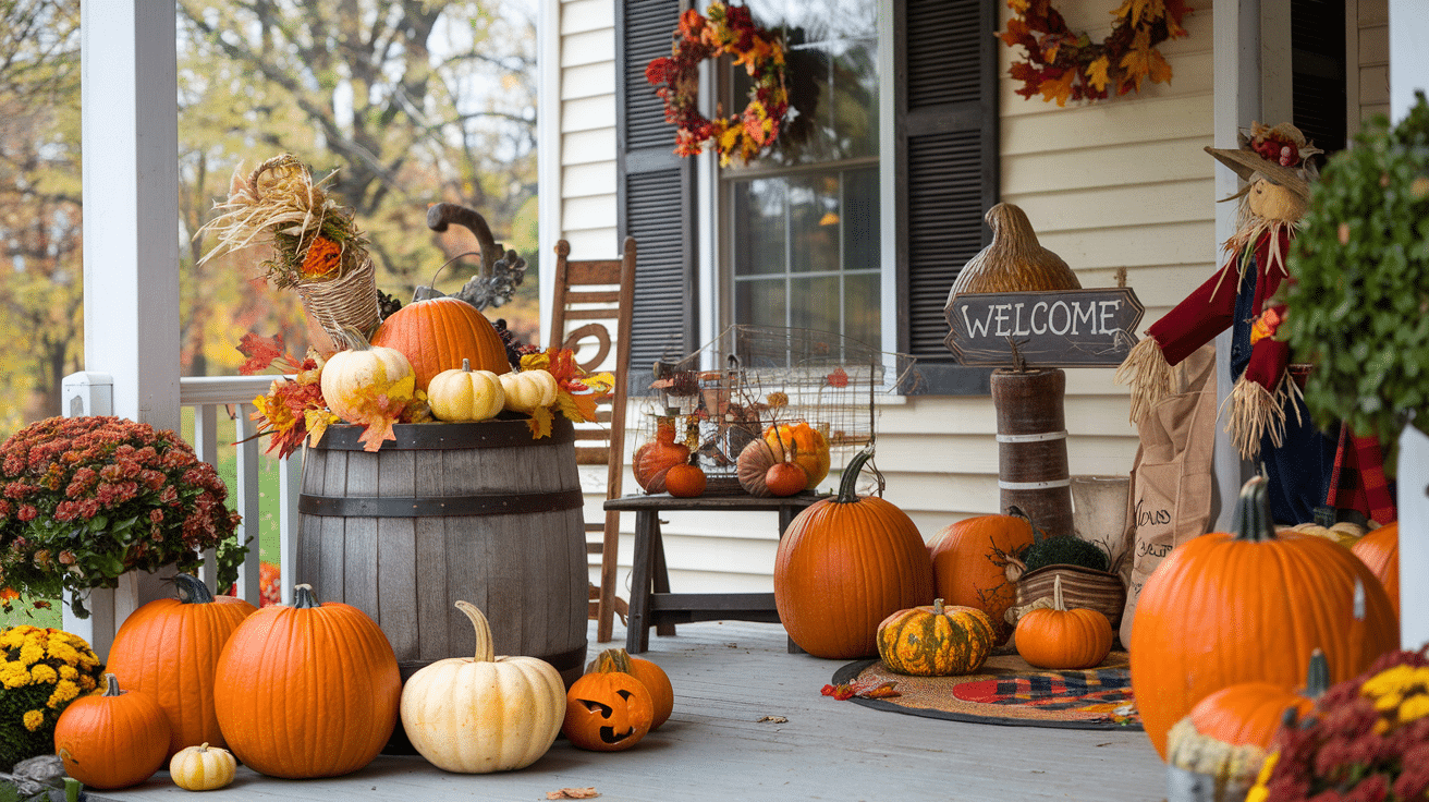 farmhouse fall porch decor