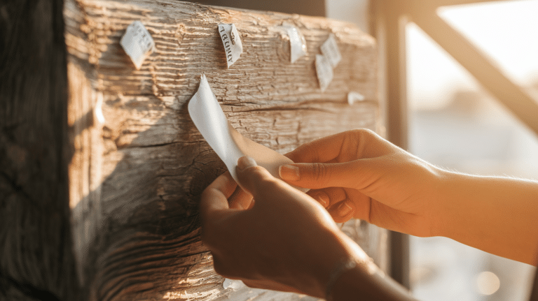 how to get stickers off wood