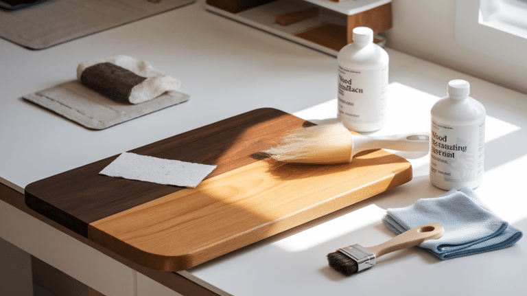 how to lighten stained wood