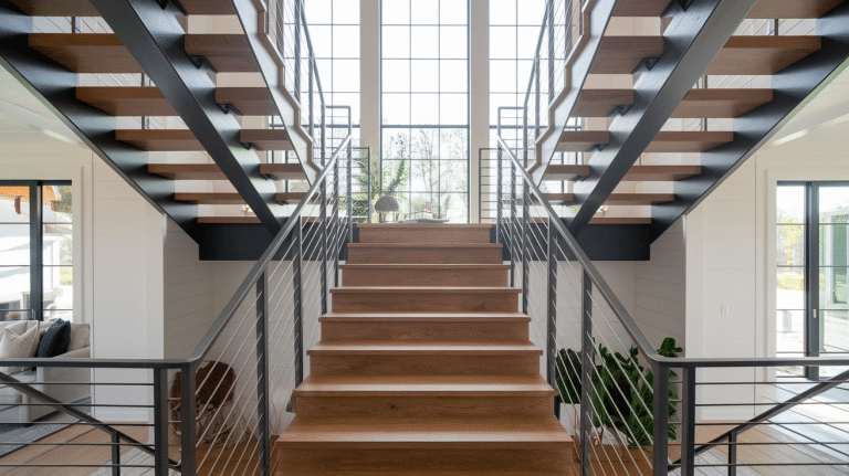 modern farmhouse staircase
