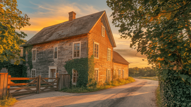 old farmhouse exterior