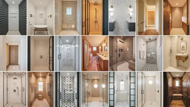 small walk in shower tile ideas