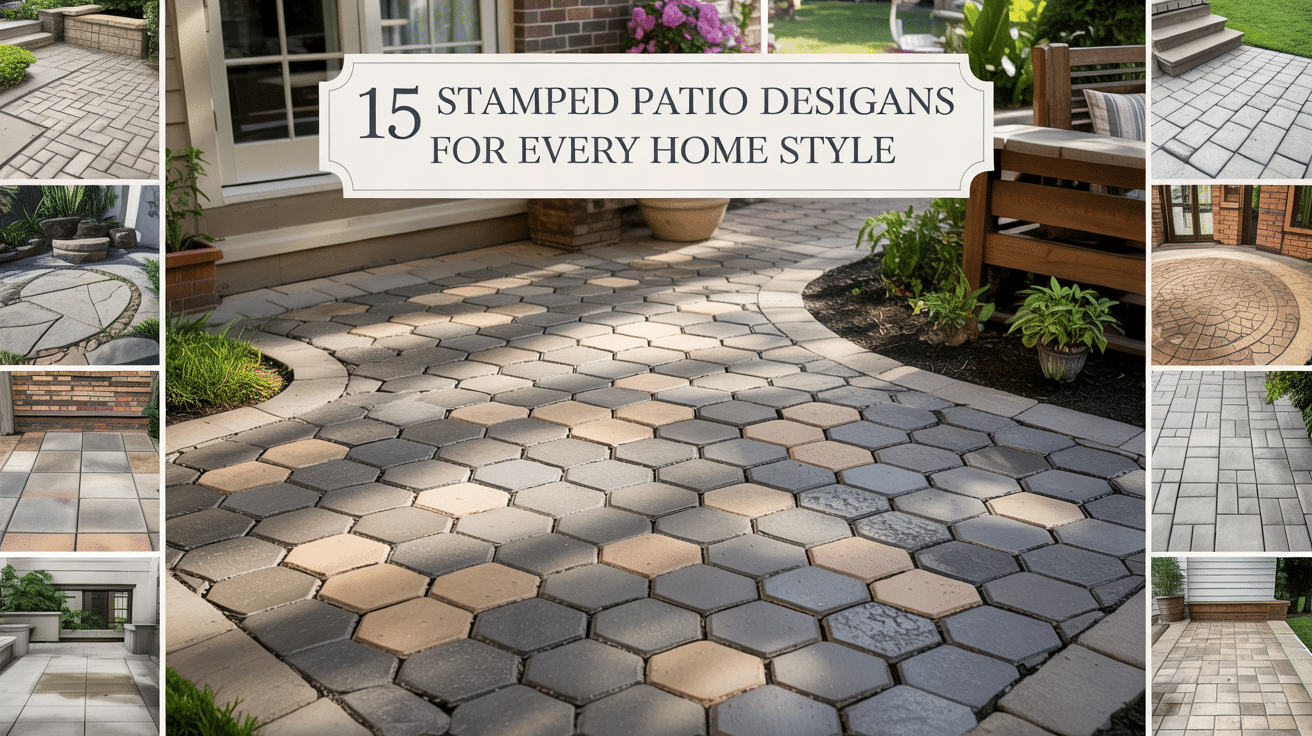 stamped patio ideas