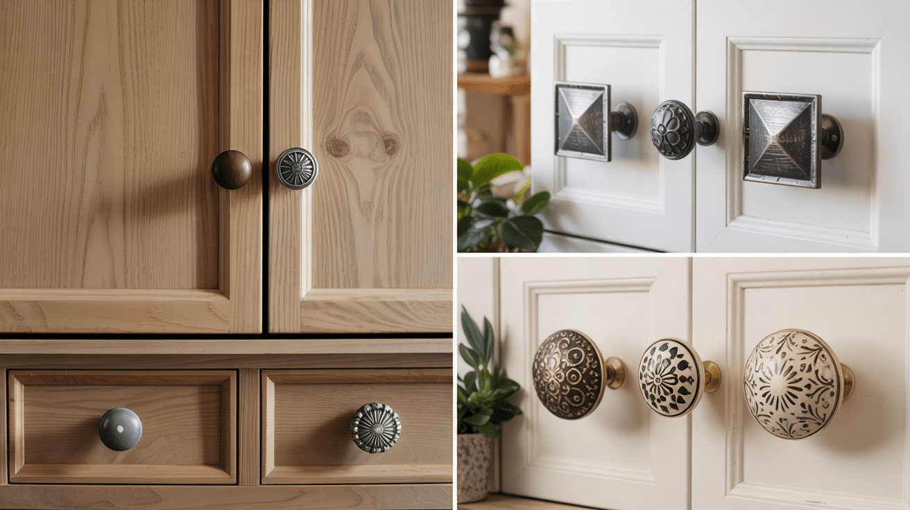 where to put knobs and handles on kitchen cabinets
