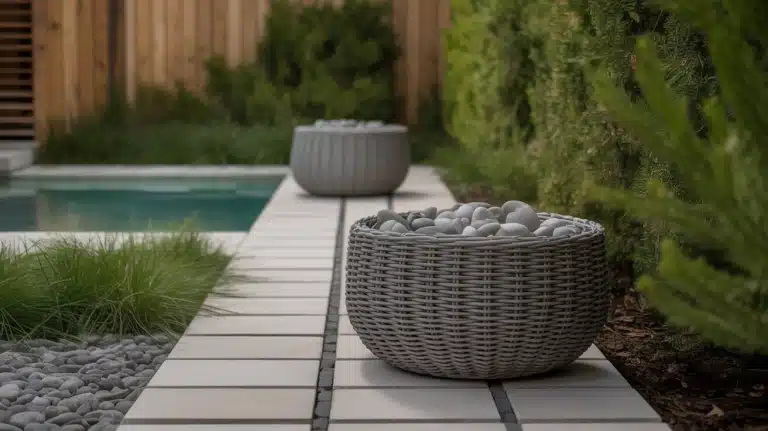 Designing Beautiful Outdoor Areas Using Stone-Filled Basketry