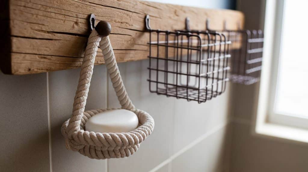 DIY Hanging Soap Dishes or Storage Baskets