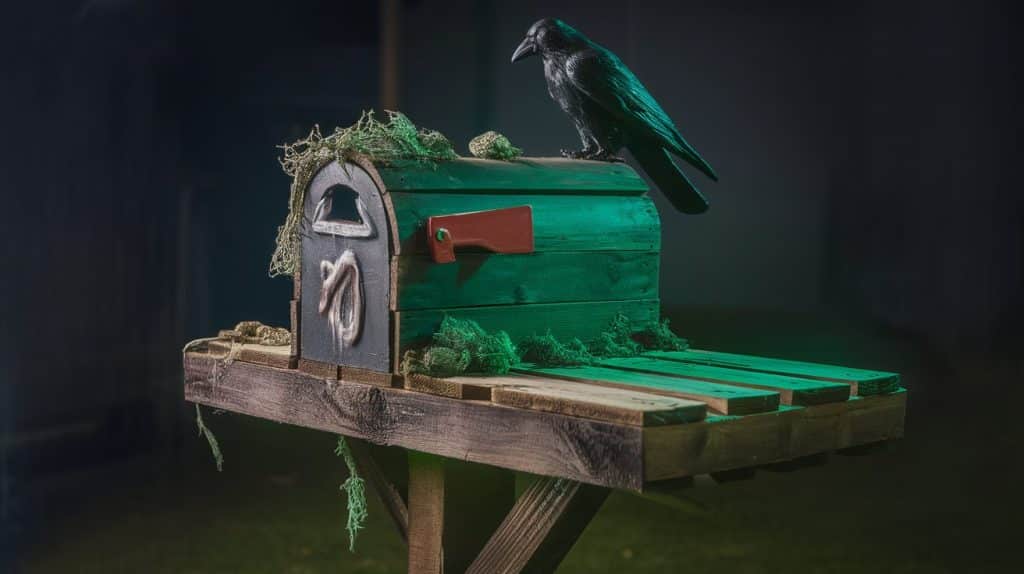 DIY Haunted Mailbox Stand 