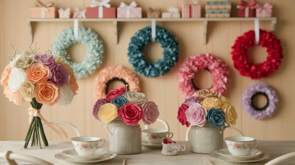 Fetching Ways to Use Your Crepe Paper Flowers
