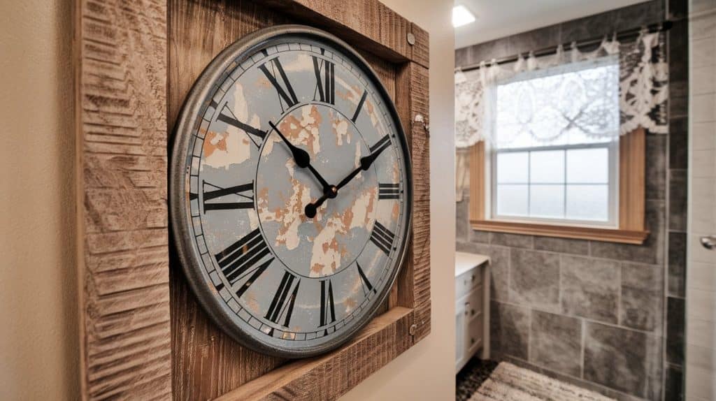 Large Statement Clocks with Moisture-Resistant Finishes