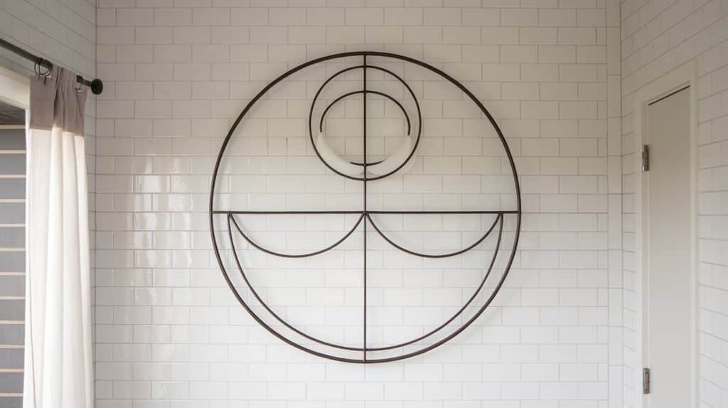 Minimalist Geometric Metal Wall Art