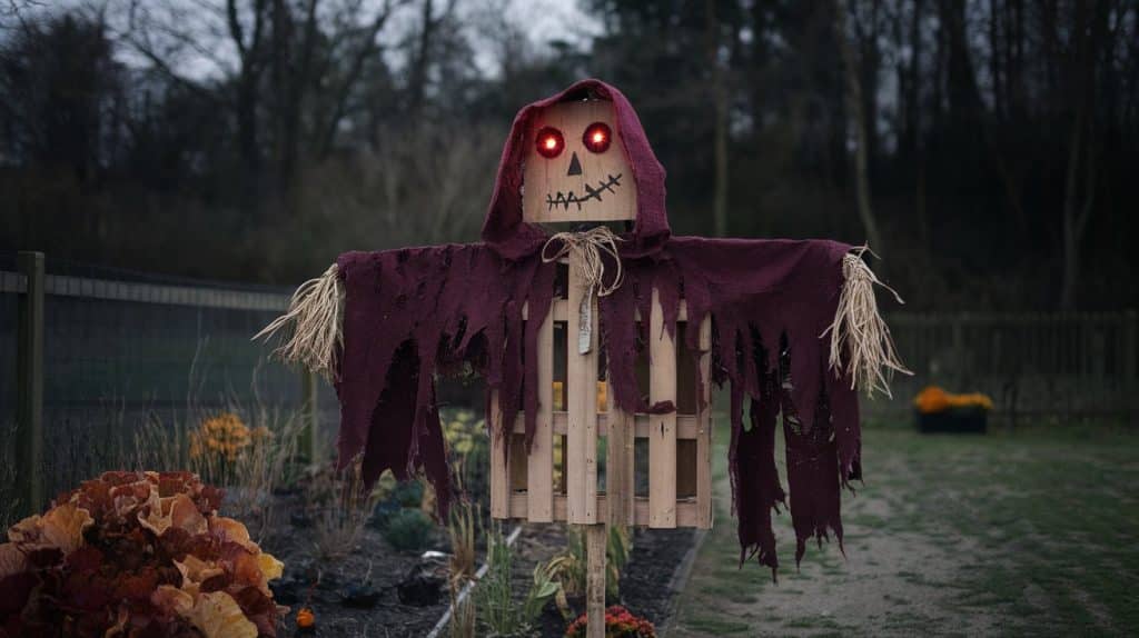 Pallet Scarecrow Garden Watcher 