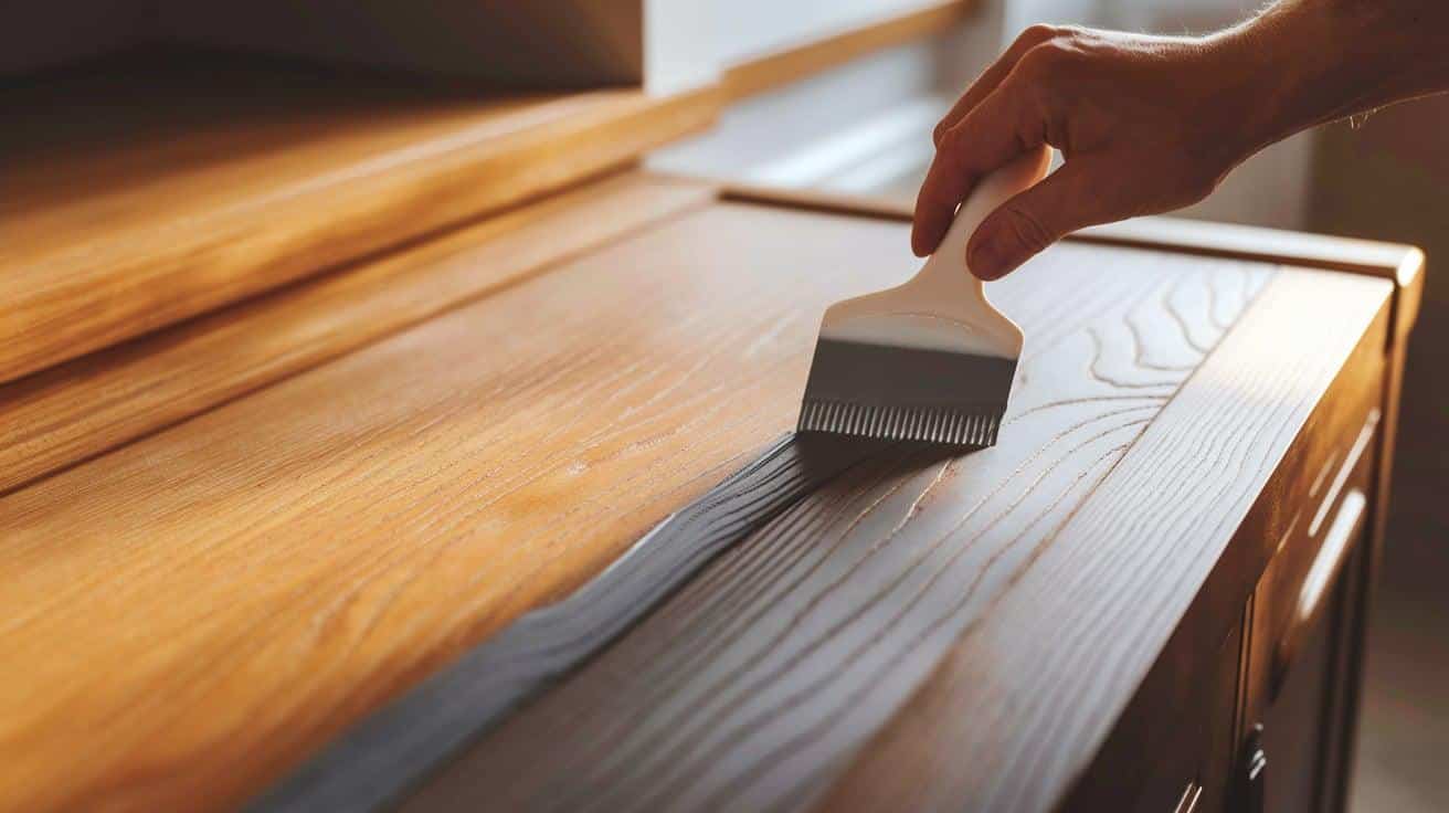 Step_4_Apply_Grain_Filler_For_Oak_Cabinets