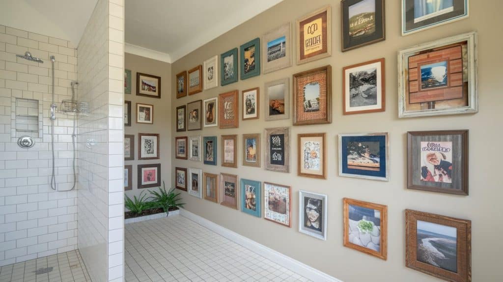 Upcycled Picture Frames Filled with Photos