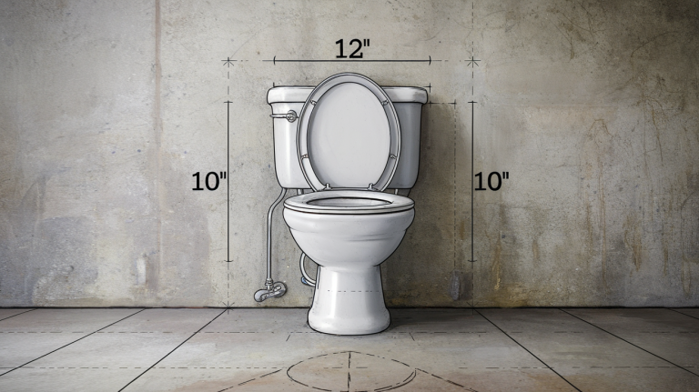 clearance toilet rough in dimensions