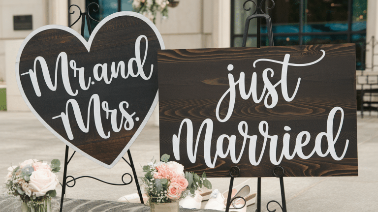 diy wedding signs